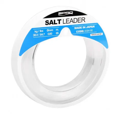Tête de ligne SPRO Salt leader 0.70mm 38kg 65m Prix Réduit