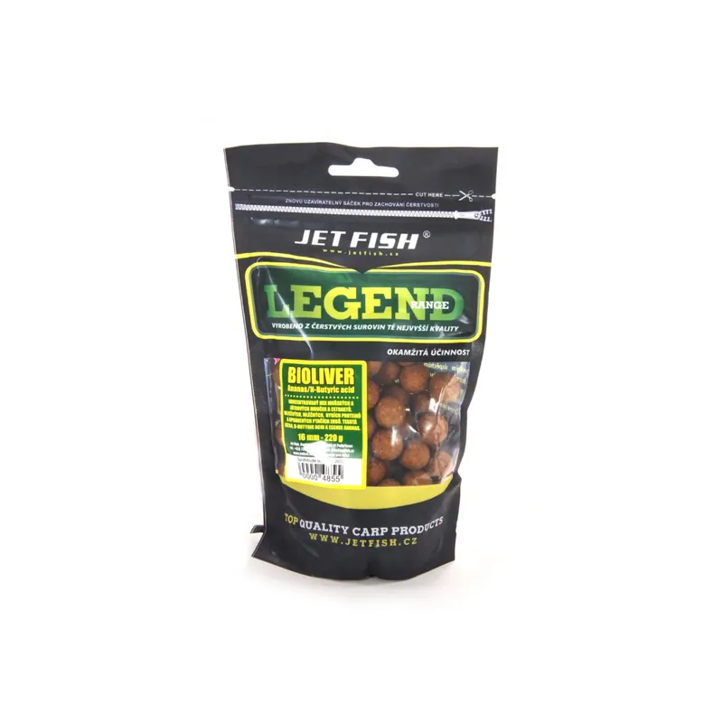 Jetfish Legend Boilie – Bioliver + A.C. Pineapple/ N-Butyric Acid Vente Directe