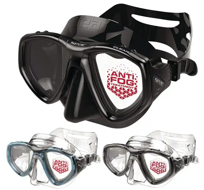 Masque de plongée sous-marine CLEAR AT Anti-buée SEAC SUB Meilleur Prix