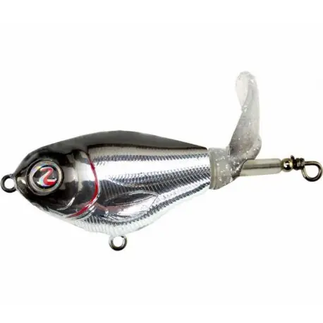 Marque Leurre RIVER 2 SEA Whopper plopper 60mm Chrome black