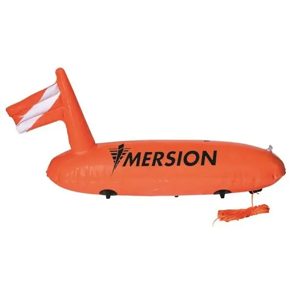 Meilleure Vente Bouée chasse sous-marine profilée SIMPLE ENVELOPPE avec drisse IMERSION