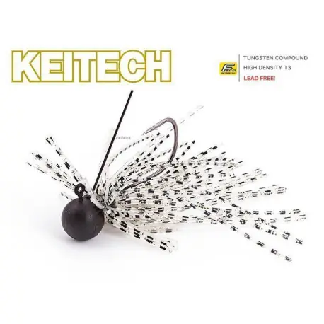 Rubber jig KEITECH Mono spin 2.6gr Silver tiger Vente Flash