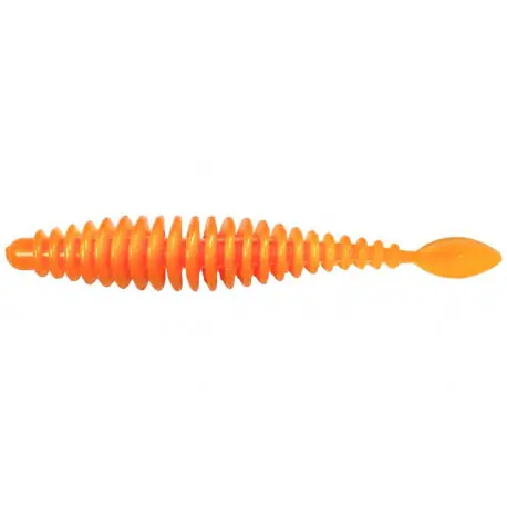 Leurre MAGIC TROUT T-Worm P-Tail 65mm Neon orange FROMAGE Retour Gratuit