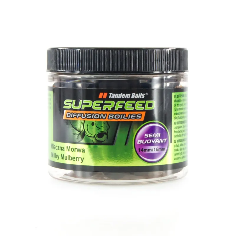 TandemBaits SuperFeed Diffusion Boilies – Milky Mulberry Prix Choc