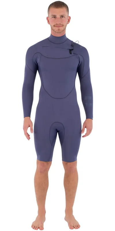 Vente Flash HurleyHommes Air 3/2mm Manches Longues Chest Zip Shorty