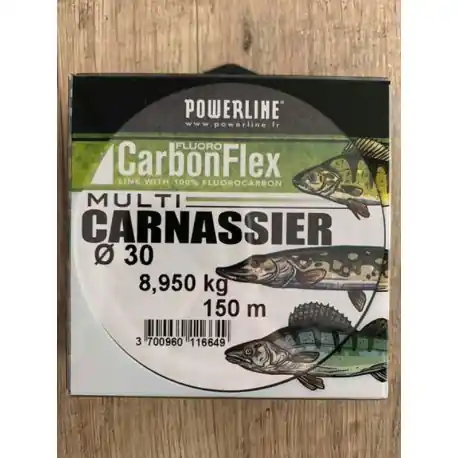 Fluorocarbone POWERLINE Multi carnassier 0.30mm 8.9kg 150m Petit Prix