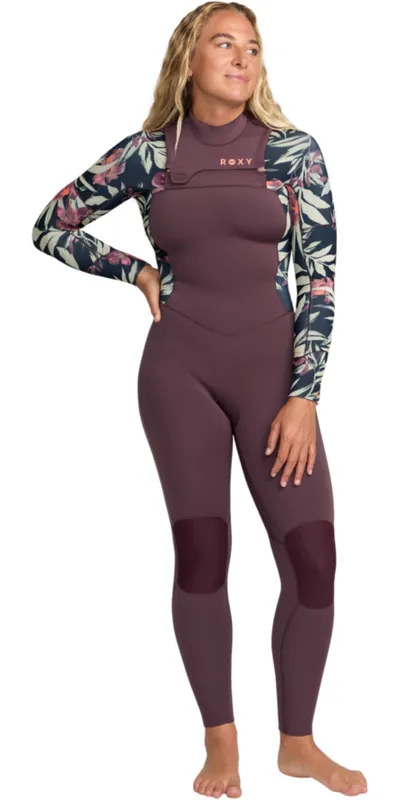 RoxyFemmes Swell 3/2mm Natural Chest Zip Combinaison Néoprène Prix Réduit