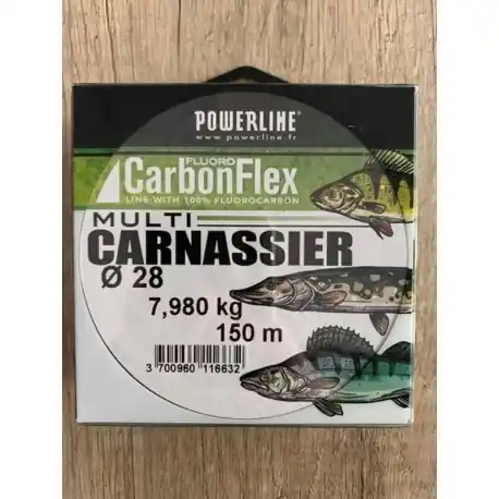 Fluorocarbone POWERLINE Multi carnassier 0.28mm 7.9kg 150m Prix Cassé