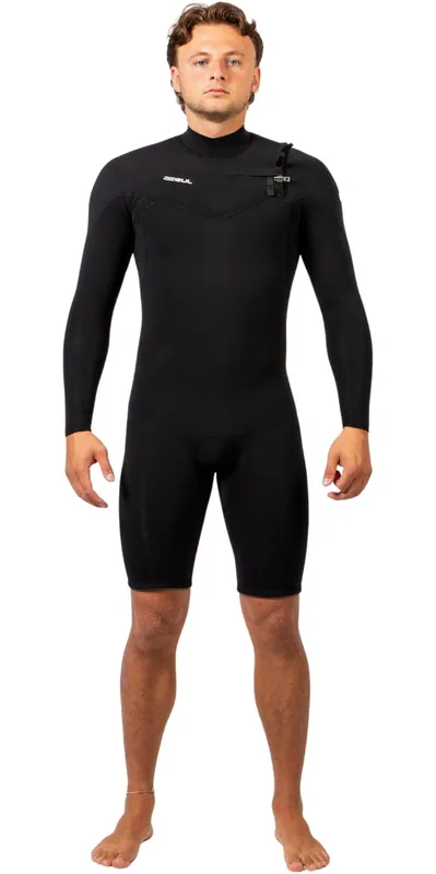 Acheter En Ligne GULHommes Echo Natur 3/2mm Chest Zip Manches Longues Printemps Combinaison Néoprène Combinaison Néoprène