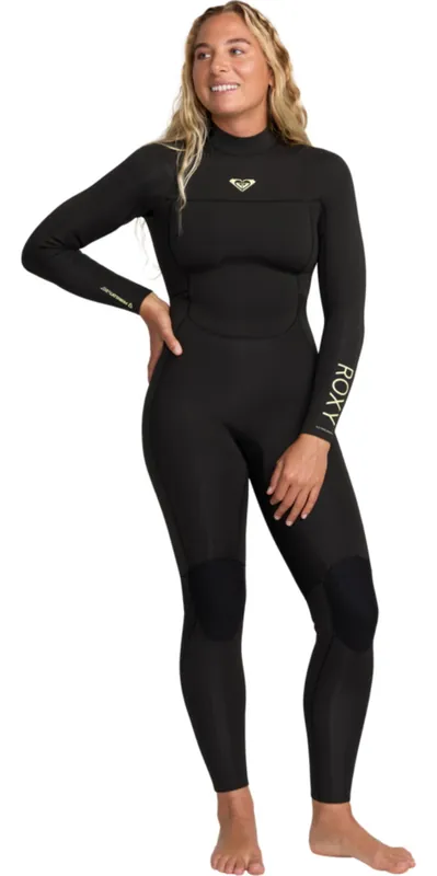 Promotion Saisonnière RoxyFemmes Prologue+ 4/3mm Back Zip Combinaison Néoprène