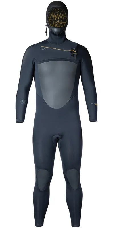 XCELHommes Drylock 6/5mm à Capuche Chest Zip Combinaison Néoprène Haute Qualité