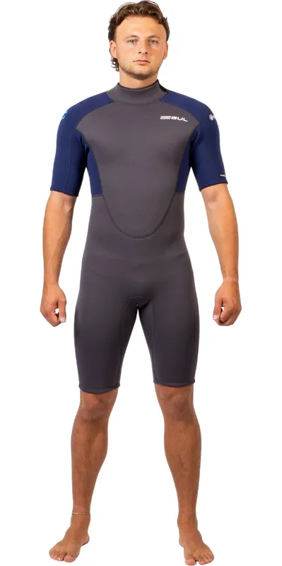 GULHommes Response Natur 3/2mm Back Zip Shorty Combinaison NÃ©oprÃ¨ne Affaire À Saisir