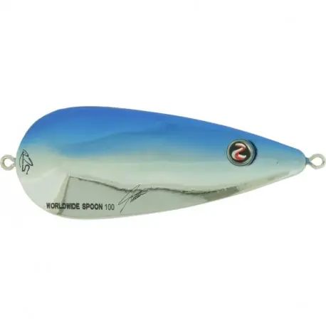 Leurre RIVER 2 SEA Worldwide spoon Chrome Blue Retour Gratuit
