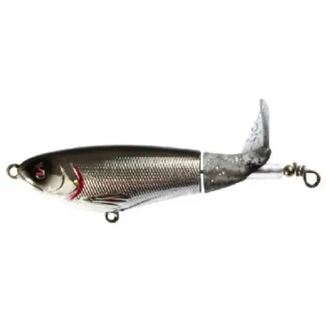 Populaire Leurre RIVER 2 SEA Whopper plopper 90mm Chrome Black