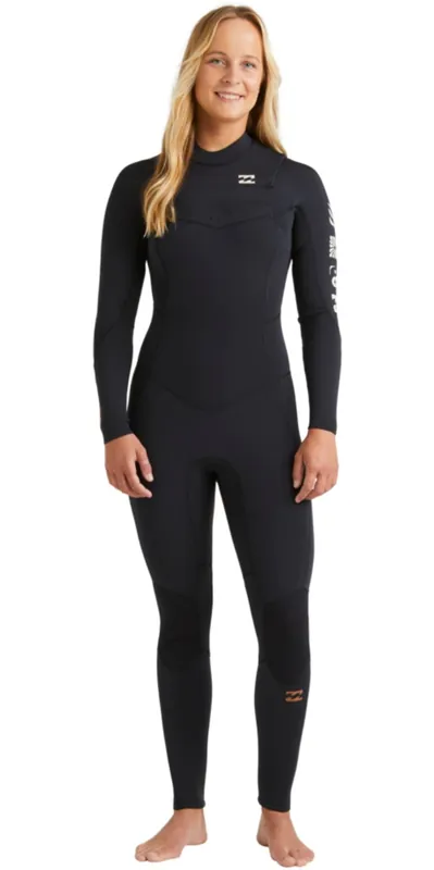 Expédition Rapide BillabongFemmes Synergy Natural 4/3mm Chest Zip Combinaison Néoprène