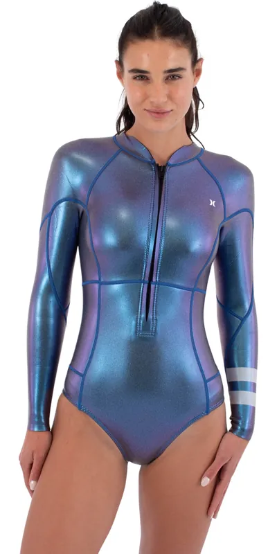 HurleyFemmes Air Skin 2/2mm Front Zip Printemps Combinaison Néoprène Remise