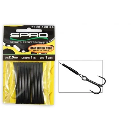Gaine thermoretractable SPRO Noir 2mm par 1m Authentique