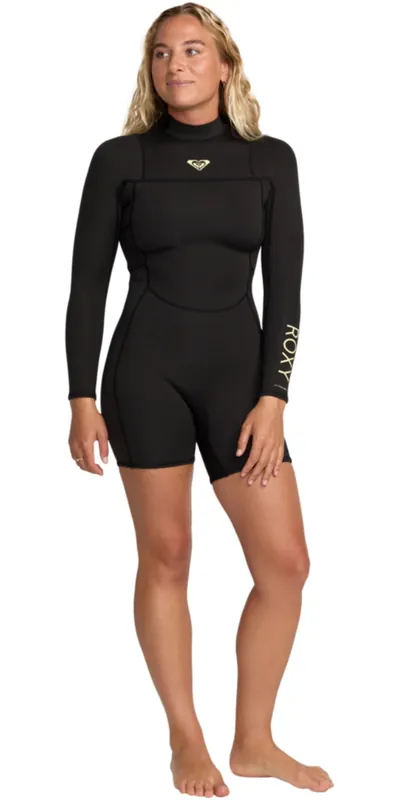 Must-Have RoxyFemmes Prologue+ 2/2mm Manches Longues Back Zip Printemps Combinaison Néoprène Combinaison Néoprène