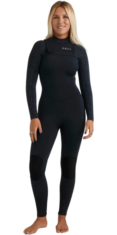 Jusqu’à Épuisement Des Stocks RoxyFemmes Swell Natural 5/4mm Chest Zip Combinaison Néoprène