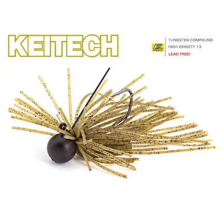 Top Vente Rubber jig KEITECH Mono spin jig 2.6gr Green pumpkin PP