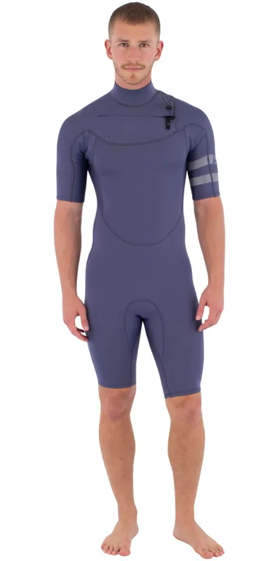HurleyHommes Air 2/2mm Chest Zip Shorty Combinaison Néoprène Offre Spéciale