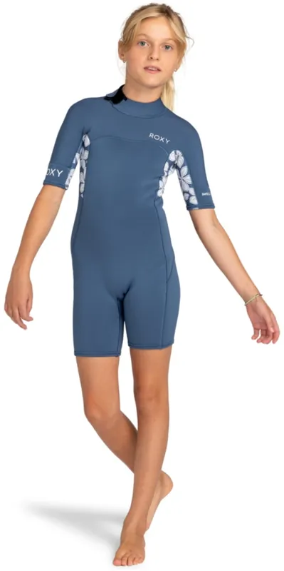 Achetez Aujourd’hui RoxyEnfants Swell Series 2mm Back Zip Shorty Combinaison Néoprène