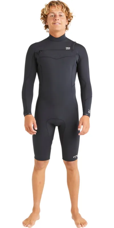 BillabongHommes Absolute Natural 2mm Chest Zip Manches Longues Printemps Combinaison Néoprène Combinaison Néoprène Expédition Rapide