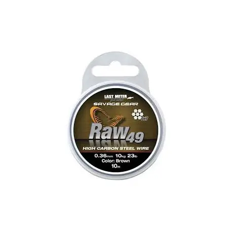Acier SAVAGE GEAR Raw 49 0.45mm 16kg 10m Prix Choc