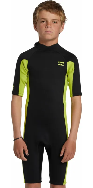 Remise BillabongGarçons Foil 2mm Back Zip Shorty Combinaison Néoprène