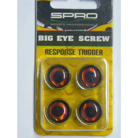 Yeux SPRO Big eye screw 12mm Orange Expédié Aujourd’hui