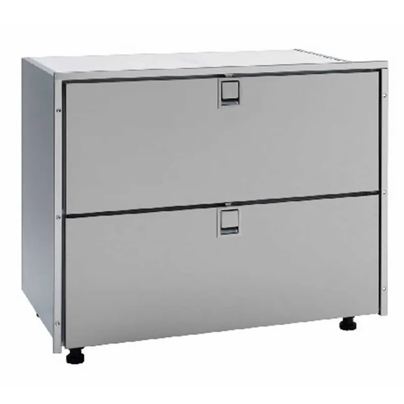 Offre Du Jour Réfrigérateur à double tiroir inox 190L