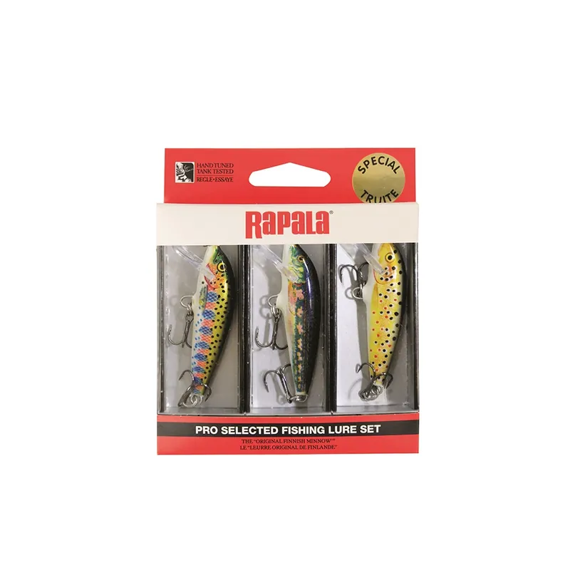 Usine Directe KIT TRUITE RAPALA 3 LEURRES COUNTDOWN 5CM