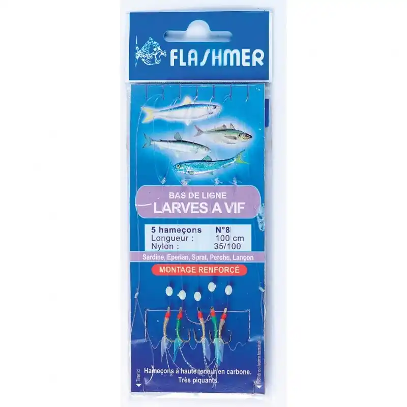 Solde BAS DE LIGNE FLASHMER LARVES À VIF N8