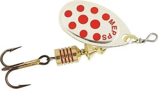 Acheter Direct Cuiller Avec Hameçon Triple Aglia Argent/Pts Rouge MEPPS