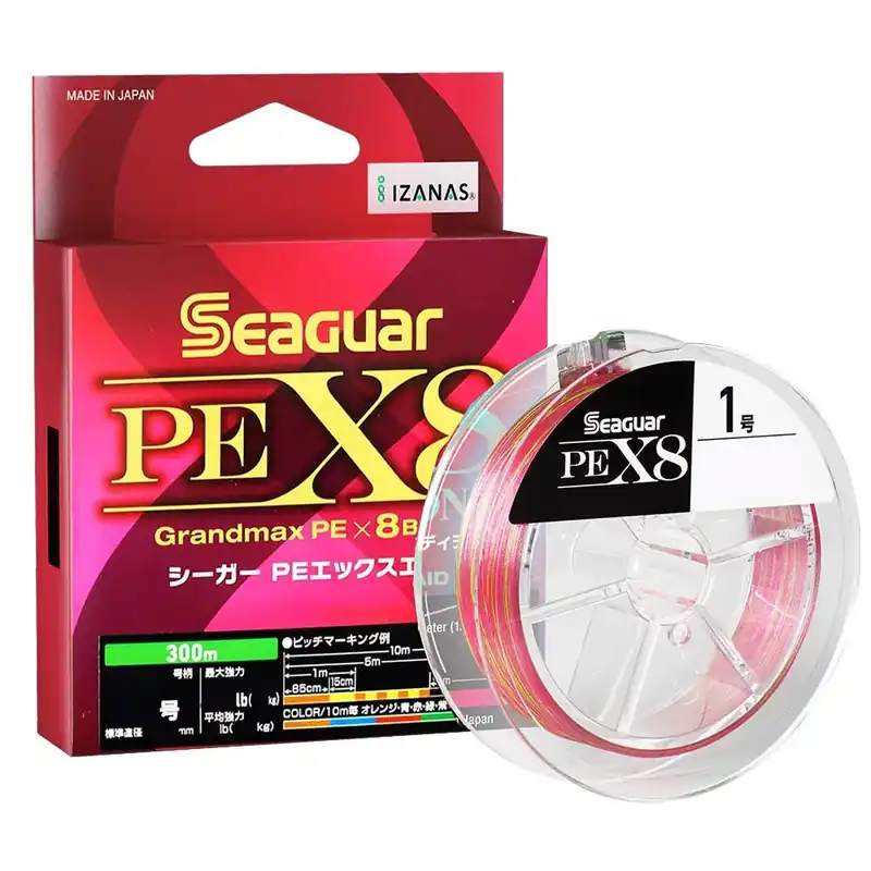 TRESSE PEX8 MULTICOLORE 300MM | SEAGUAR Solde