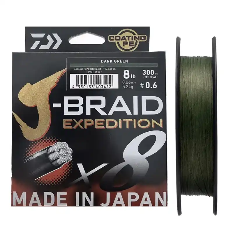 Promotion Saisonnière Tresse J-Braid Expedition X8 300m | DAIWA