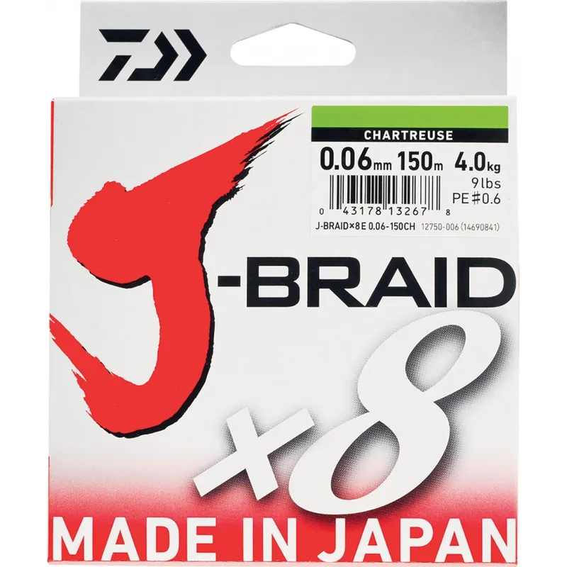 TRESSE 8 BRINS DAIWA JBRAID 150M VERT Meilleure Vente