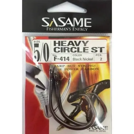HAMEÇON SASAME HEAVY CIRCLE BLACK NICKEL Top Vente