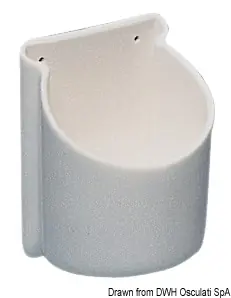 Vente Directe Porte-verres/canettes PVC blanc 100 mm &Oslash 72 mm- Osculati [4843007]