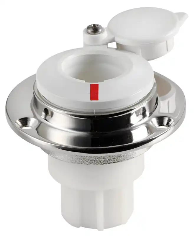 Achat Immédiat Base inox droit à encastrer hampes amovibles blanc- Osculati [1100005]