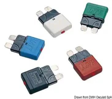 Achat Immédiat Fusible à fiche réarmable 5 A- Osculati [1400501]