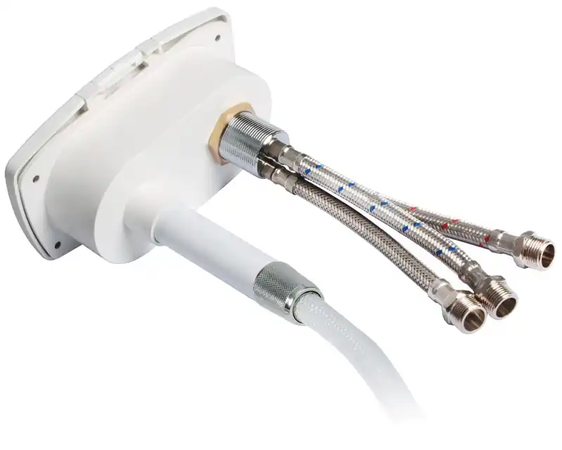 Acheter Direct Coffret douche New Edge crème tuyau PVC 2,5 mm Sortie douche arrière – Osculati [1525741]