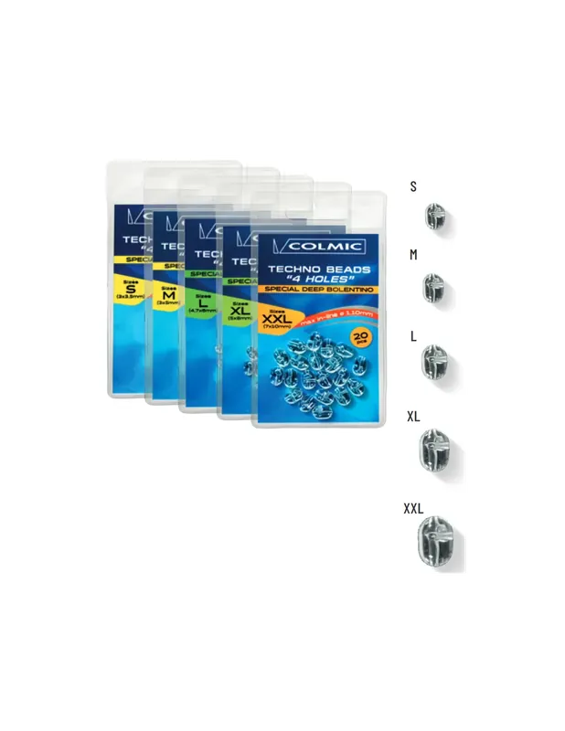 Promotion Saisonnière Colmic Techno Perles 4 Trous 20 pcs