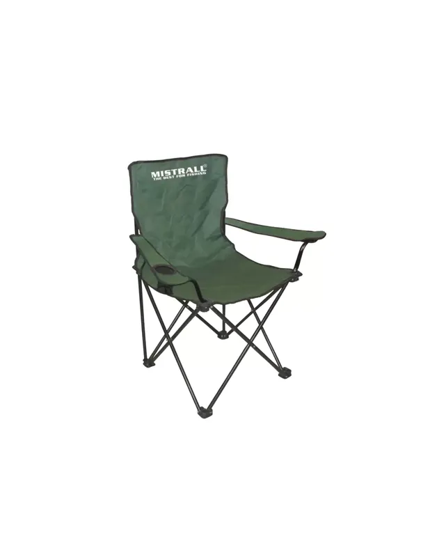 Vente Flash Chaise de réalisateur Mistrall en vente Couleur verte pour la pêche 58 x 62 x 91 cm