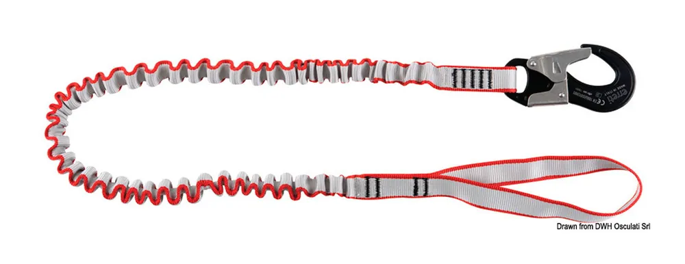 Laisse de sécurité professionnelle 1x crochet et boucle Usine Directe