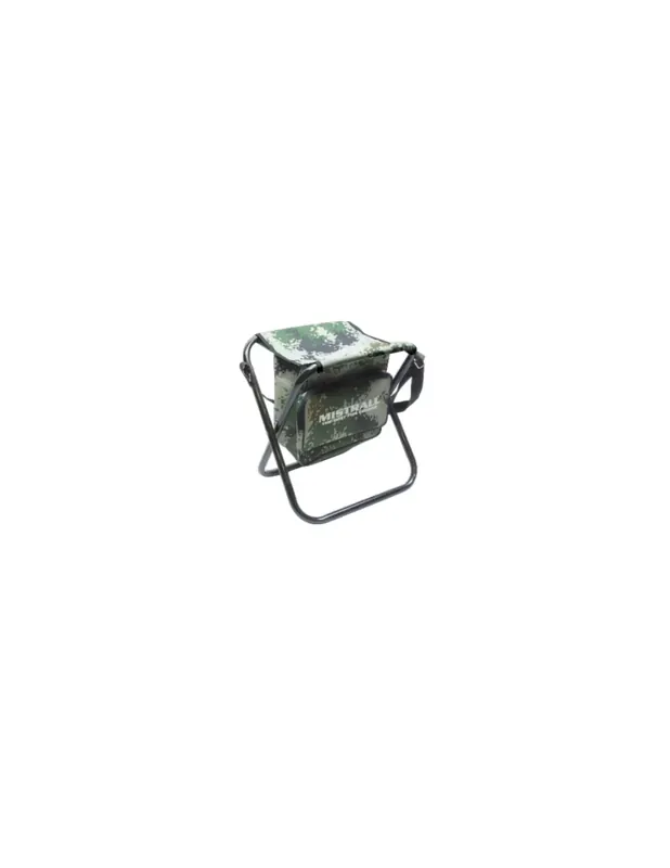 Réduction Chaise de pêcheur pliable Mistrall avec sac et bandoulière 30x38x40 cm camo