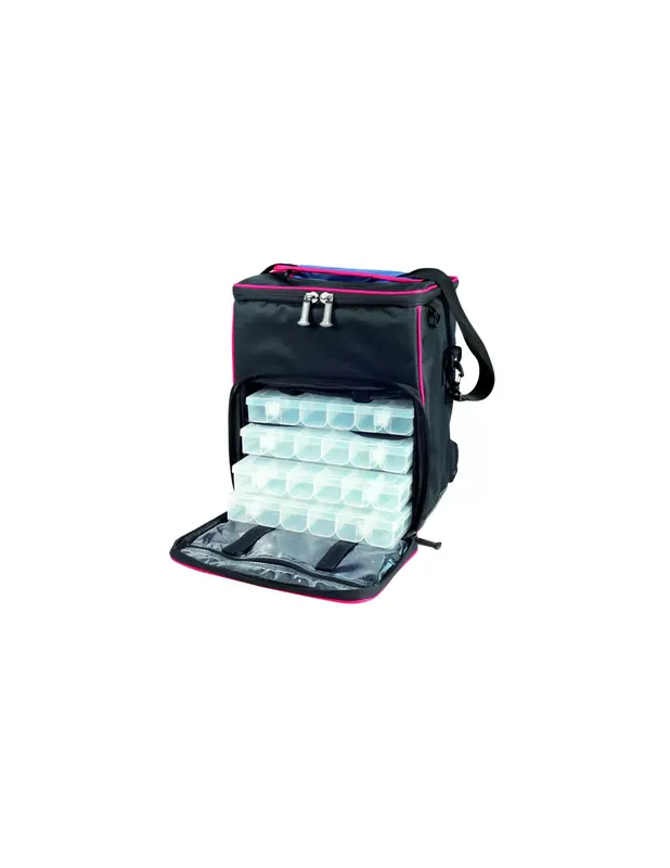 Commander Maintenant Colmic Surf Medium Surfcasting Bag avec 4 Boîtes Incluses 32x37x24 cm