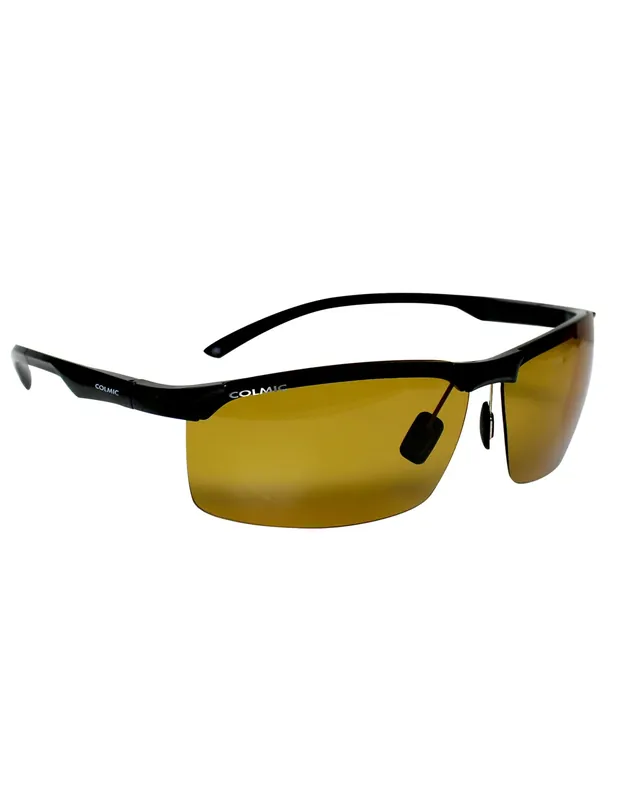 Nouvelle Collection Lunettes de pêche polarisées Colmic Leopard Yellow Sunfish avec étui