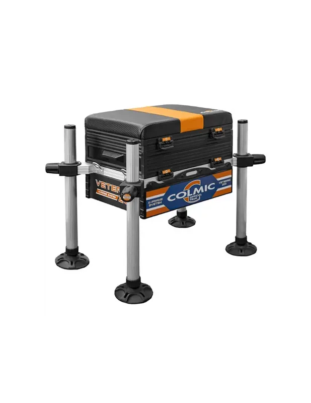 Banc Colmic Veteran 200 Basic Station avec pieds de 36 mm + module avec tiroir latéral Expédition Rapide