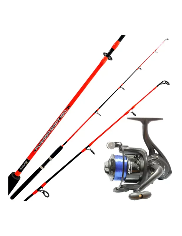 Kit Kolpo Bolentino Coastal Trainetta Canne + Moulinet + Fil Meilleure Vente